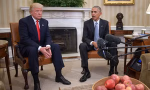Tổng thống Barack Obama và Tổng thống đắc cử Donald Trump điện đàm