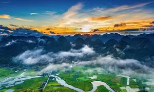 Thung lũng Bắc Sơn nhuộm vàng mùa lúa chín