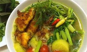 Giản dị bún cá rô đồng Hải Dương