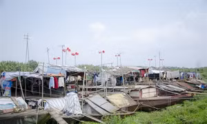 Điện gió bên sông Hồng