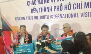 Thành phố Hồ Chí Minh đón vị khách thứ 6 triệu trong năm 2017