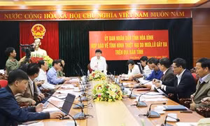 Hòa Bình huy động mọi lực lượng khắc phục hậu quả mưa lũ