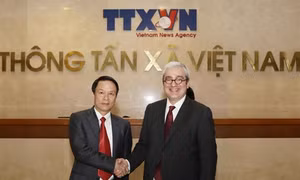 Tổng Giám đốc TTXVN tiếp Chủ tịch, Giám đốc điều hành Hãng Thông tấn Pháp AFP