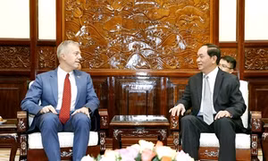 Chủ tịch nước Trần Đại Quang tiếp Đại sứ Hoa Kỳ Ted Osius