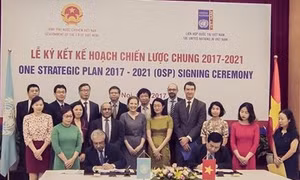Việt Nam và Liên Hợp Quốc ký kế hoạch chiến lược chung mới giai đoạn 2017-2021