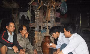 Người Xê Đăng vui tết máng nước