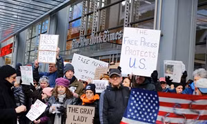 Mỹ: Tuần hành ủng hộ báo giới trong "cuộc chiến" với Tổng thống D.Trump