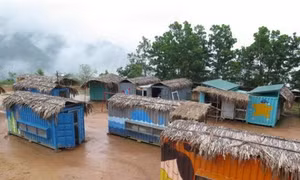 Mô hình nhà bán trú container - nâng bước học sinh vùng cao đến trường