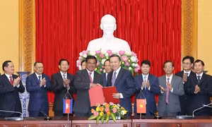 Tăng cường quan hệ hợp tác giữa Bộ Công an Việt Nam và Bộ Nội vụ Vương quốc Campuchia