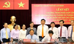 Thành ủy Thành phố Hồ Chí Minh và Tạp chí Cộng sản ký kết phối hợp công tác giai đoạn 2017 – 2020