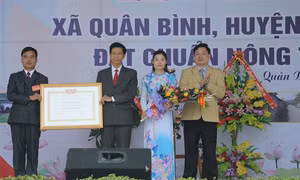 Bắc Kạn có xã đầu tiên đạt chuẩn nông thôn mới