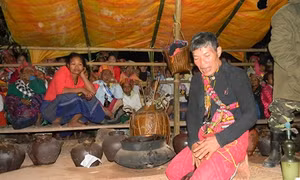 Tết đập trống của người Ma Coong