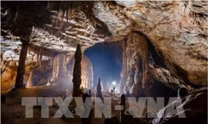 Chiếc thang, sợi dây an toàn... trong hang Sơn Đoòng