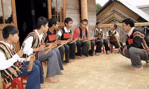 Chiêng tre của người Ê đê