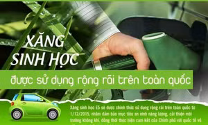 Đủ xăng E5 để thay RON 92 từ 1/1/2018