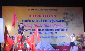 Liên hoan thiếu nhi kể chuyện sách về chủ đề “Uống nước, nhớ nguồn”