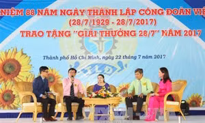 Thành phố Hồ Chí Minh tuyên dương các Chủ tịch Công đoàn cơ sở tiêu biểu