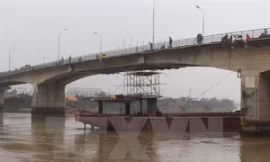 Thông xe cầu An Thái sau hơn một tháng khắc phục sự cố tàu thủy đâm hỏng nhịp cầu