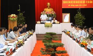 Chủ tịch nước Trần Đại Quang làm việc với lãnh đạo chủ chốt thành phố Đà Nẵng
