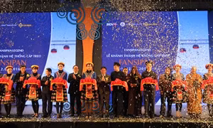 Khánh thành hệ thống cáp treo ba dây dài nhất thế giới lên đỉnh Fansipan