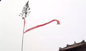 Tái hiện Lễ dựng cây Nêu ngày Tết - nét đẹp văn hóa trong cung triều Nguyễn