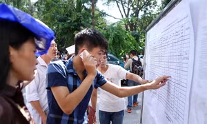 Công bố phổ điểm các môn thi; khối thi của thí sinh đăng ký xét tuyển đại học, cao đẳng năm 2016