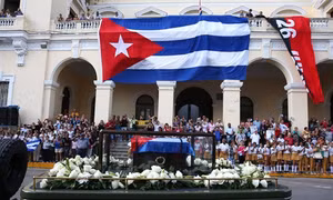 Cuba tiến hành lễ rước tro cốt Lãnh tụ Cách mạng Fidel Castro