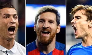 FIFA công bố top 3 ứng cử viên sáng giá nhất cho danh hiệu"Cầu thủ xuất sắc nhất năm 2016"