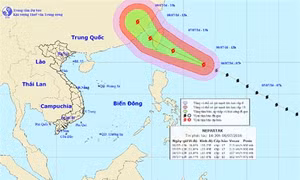Xuất hiện siêu bão Nepartak 