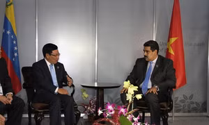 Phó Thủ tướng Phạm Bình Minh gặp Tổng thống Venezuela và Ngoại trưởng Iraq