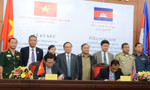Lễ ký kết chương trình hợp tác giữa tỉnh Đắk Nông và tỉnh Mondulkiri, Campuchia