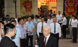 Tổng Bí thư Nguyễn Phú Trọng : Các đại biểu được bầu lần này sẽ hết lòng vì dân, vì