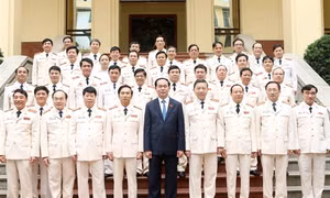 Đảng ủy Công an Trung ương, Bộ Công an chúc mừng Chủ tịch nước Trần Đại Quang