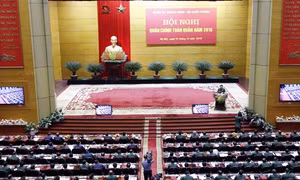 Tổng Bí thư Nguyễn Phú Trọng dự Hội nghị quân chính toàn quân năm 2016