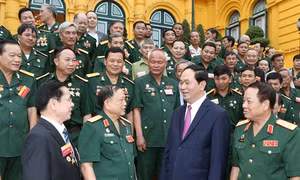 Chủ tịch nước Trần Đại Quang tiếp Đoàn đại biểu “Cựu chiến binh giúp nhau giảm nghèo, làm kinh tế giỏi”