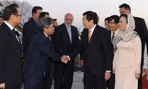 Chủ tịch nước Trương Tấn Sang bắt đầu chuyến thăm Iran