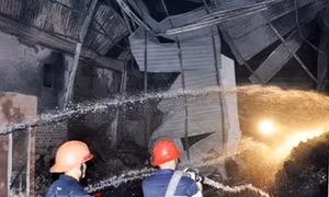 Cháy lớn xưởng vải tại Thành phố Hồ Chí Minh