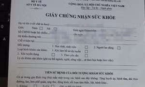 Khởi tố 2 bị can bán giấy khám sức khỏe giả