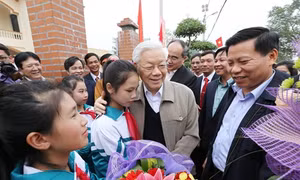 Tổng Bí thư Nguyễn Phú Trọng dự Ngày hội đại đoàn kết toàn dân tộc tại tỉnh Bắc Ninh