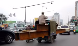 Xử nghiêm xe ba bánh lộng hành ở Thủ đô