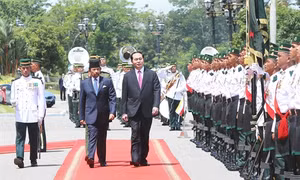 Chủ tịch nước Trần Đại Quang hội kiến, hội đàm với Quốc vương Brunei Darussalam