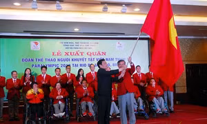 Đoàn Thể thao người khuyết tật Việt Nam xuất quân tham dự Paralympic Rio 2016