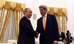 Tổng thống Nga v.Putin thảo luận với Ngoại trưởng Mỹ J. Kerry vấn đề Syria và Ukraine