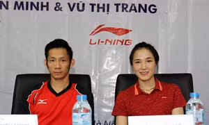 Công bố VĐV Cầu lông Nguyễn Tiến Minh, Vũ Thị Trang tham dự Olimpic Rio 2016