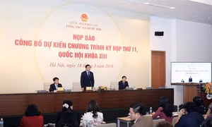 Họp báo công bố dự kiến chương trình Kỳ họp thứ 11, Quốc hội khoá XIII