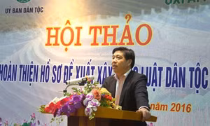 Hội thảo hoàn thiện hồ sơ đề xuất xây dựng Luật Dân tộc