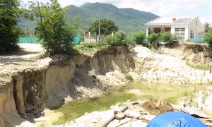 Đào đất sản xuất…mang đến nơi ở mới để trồng tỏi