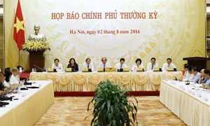 Nhiều vấn đề nóng được đề cập trong phiên họp báo Chính phủ thường kỳ tháng 7/2016