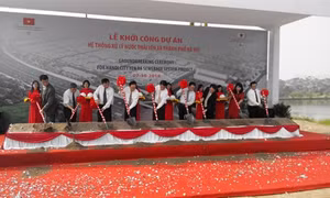 Hà Nội: Khởi công dự án xử lý nước thải lớn nhất Việt Nam