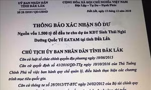 Đắk Lắk: Điều tra việc giả mạo văn bản của Ủy ban nhân dân tỉnh, Ngân hàng Nhà nước
